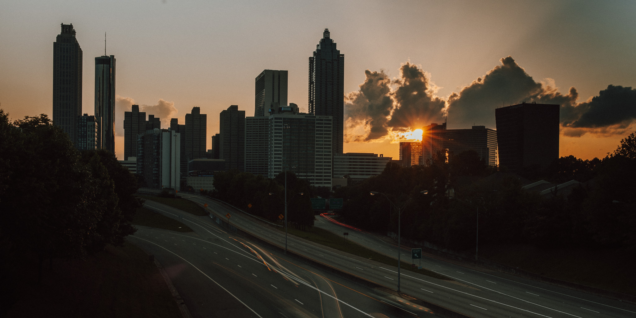 Atlanta Skyline - Jackson Street Bridge